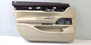 Panel puerta delantero izquierdo bmw oem cuero/blanco humo 7991273 vin:GU98021 7' G11 G12 - Imagen 1 de 10