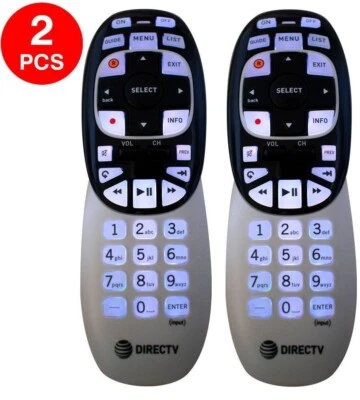 2 Brand New DIRECTV AT&T RC73B Universal RF Back-Lit Light Remote Control Genie - Image 1 of 3