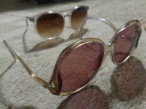 Vintage Pathway Moselle Optical Eyeglass Frames and another pair glasses lot 80s - Picture 1 of 5