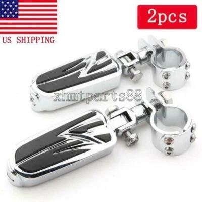 Clavijas de pie de barra de choque de carretera para Yamaha V-Star 650 950 1100 1300 Classic Stryker Foto 1 de 4