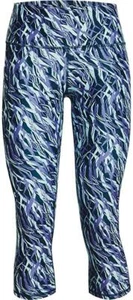 Under Armour 275938 Women's HeatGear Printed Pocket Capri, Dark Cyan/Breeze, XS - Picture 1 of 2