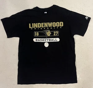 Russell Lindenwood University Lions maglia basket uomo M nera manica corta - Foto 1 di 9