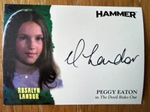 HAMMER SERIE 2 - SEVENTIES SHOCKERS: AUTOGRAMMKARTE: ROSALYN LANDOR RL1 - Bild 1 von 1