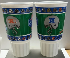 (2) NFL 2007 Pro Bowl Plastic Stadium Souvenir da collezione NFL Football Cups - Foto 1 di 3