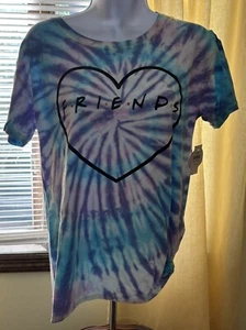 CAMISETA JUSTICE FRIENDS TALLA XL COLOR MORADO, AZUL, ROSA Y BLANCO NUEVA CON ETIQUETAS - Imagen 1 de 8
