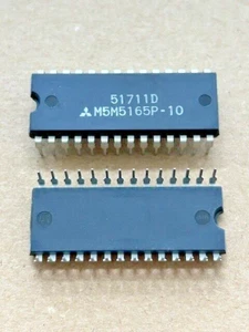 1 Stück M5M5165P-10 - Mitsubishi - Integrierte Schaltung - DIP28 - Vintage - Picture 1 of 1