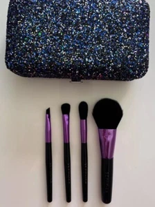 New SEPHORA Collection Dark Rainbow Glitter Clutch Ready With Four Brushes Set - Picture 1 of 10