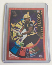 ANDRE RUSSELL LIMITED EDITION LE2 Topps Cricket Attax IPL 2017-18 Trading Cards