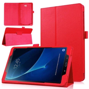 Flip Leather Smart Cover Case For iPad Samsung Galaxy Tab E/A/S3/S2 7"-10.1" WQ - Picture 1 of 18