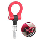 (Red)Aluminum Alloy Car Auto Trailer Front Tow Hook For E Series Racing Car