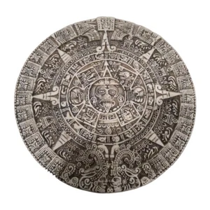 9.5 " Wall Mount, Aztec Solar Sun Wall Calendar Plaque - Picture 1 of 6