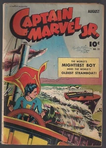 CAPITÁN MARVEL JR. #22 FAWCETT 1944 "RIDES THE CLERMONT" Y 2 MÁS RABOY CVR EN MUY BUEN ESTADO - Imagen 1 de 2