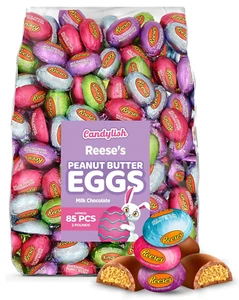 Reese's Easter Peanut Butter Eggs 2LB Bulk Bag (85 Pcs) Milk Chocolate Candy - Picture 1 of 12