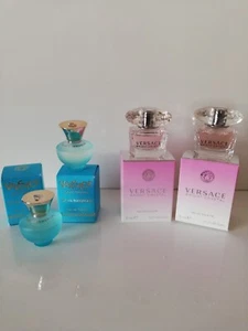 MINIATUR Versace Bright Crystal + Dylan Turquoise 4 X 5 ml, Damen Parfum, Neu - Bild 1 von 1