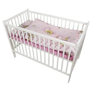 7 Teiliges Babybett Kinderbett Gitterbett & Bettwäsche komplett Set mit Matratze - Bild 1 von 46