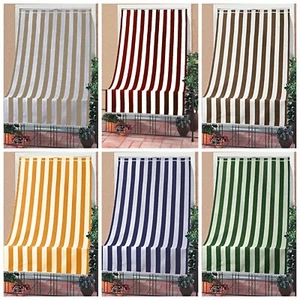Tenda da sole a strisce per balcone da esterno con passanti e ganci Vari Colori - Foto 1 di 16