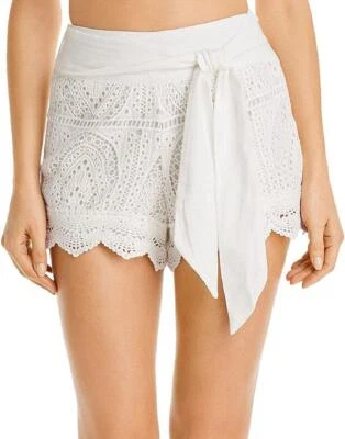 Pantalones Cortos Surf Gypsy 285878 Mujer Crochet Cinturón Natación Encubrimiento Marfil L Foto 1 de 2