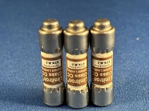 Bussmann KTK-R-2 KTKR2 (2 AMP) 2A 600VAC Sicherungen schnell wirkende Sicherung (3er Set) - Bild 1 von 1