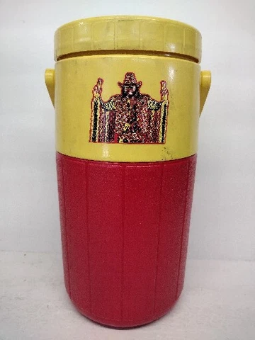 WWF Randy Macho Man Savage Slim Jim Coleman Thermos Cooler Vintage Wrestlers Cover