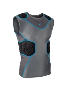Camicia Champro Adult Uomo M Bull Rush Compressione Antracite Nero Blu Nuova con etichette - Foto 1 di 8