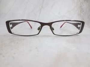 Bebe Eyeglasses Frame BB5014 Women's Burgundy Metal Square Full Rim 52-16-135 - Picture 1 of 8