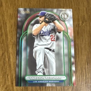 2024 Topps Tribute Green 15/99 Clayton Kershaw #61 Dodgers MLB - Picture 1 of 4