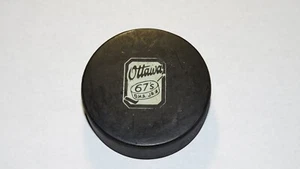 Vintage Ottawa 67's Game Used Official Viceroy Hockey Puck CMJHL Major Junior - Bild 1 von 2