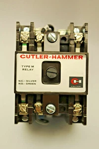 Cutler-Hammer D26MB Type M Relay 24Volt D.C. Coil 4-Pole, Comes with 3-Contacts - Picture 1 of 8