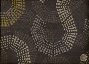 Pallas Half Tone Charcoal Tree Contemporary Abstract Geometric Upholstery Fabric - Picture 1 of 2