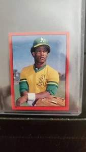 1982 Topps Stickers Rickey Henderson HOF Athletics #221 MINT - Picture 1 of 2