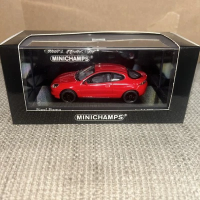 MINICHAMPS Red Ford Puma 1996 Paul's Model Art, scale 1:43, metal red mint - Image 1 of 4