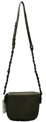 Lucky Brand Nota Leather Crossbody Handbag Black New! NWT - Image 1 of 4