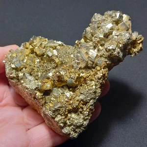 AUG10.04 - SCHÖNE PYRIT kristallen (Niccioleta Mine, Grosseto, Toskana, Italien) - Bild 1 von 12