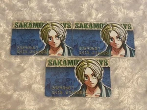 Juego de 3 tarjetas Sakamoto Days Asakura Shin de anime coleccionables usadas - Imagen 1 de 1