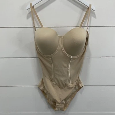 Nuevo Body Maidenform para mujer 40D Prendas moldeadoras sin tirantes con aros FL1256 Foto 1 de 4