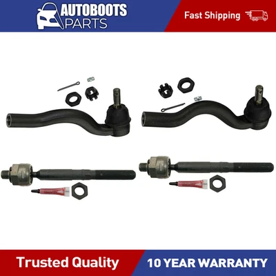 4X Outer Inner Tie Rod End For Jeep Grand Cherokee 2011 2012 2013 2014 2015 - Image 1 of 4