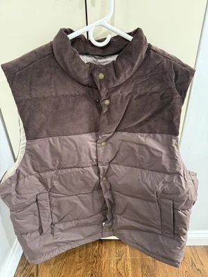 Chaleco de pana acolchado de algodón Pantoll de capa marina XXL 2XL Foto 1 de 4