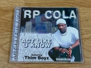 RP Cola - Act Like U Know CD Gangsta Thim Boyz Mookie Fishbowl Records 1999 Rap  - Imagen 1 de 3