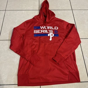 Philadelphia Phillies Serie Mundial Sudadera con Capucha Para Hombres XL 24x30 Nike Pullover Sudadera - Imagen 1 de 15