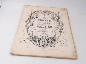 Johannes Brahms: Sonate für zwei Pianoforte von Johannes Brahms. Op. 34, bis. Br - Picture 1 of 1