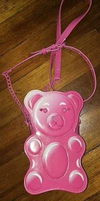  Bolso Bandolera BETSEY JOHNSON Teddy Gummy Bear Novedad Rosa Patente  Foto 1 de 4