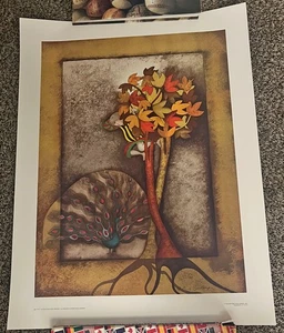 "A Peacock for Sophie" lithograph. Vintage. - Picture 1 of 1