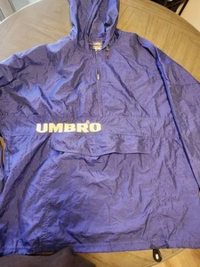 Umbro Manchester United 1990s Vintage Zip-Up Windbreaker Jacket Size XL - Picture 1 of 4
