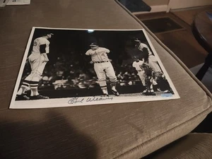 Earl Weaver autographed 8x10 Baltimore Orioles Deceased Rare Vintage Photo 50s - Picture 1 of 6