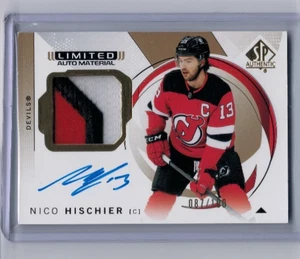 2024-25 SP Authentic Nico Hischier Limited Patch Auto #'ed 087/100 #66 - Picture 1 of 1