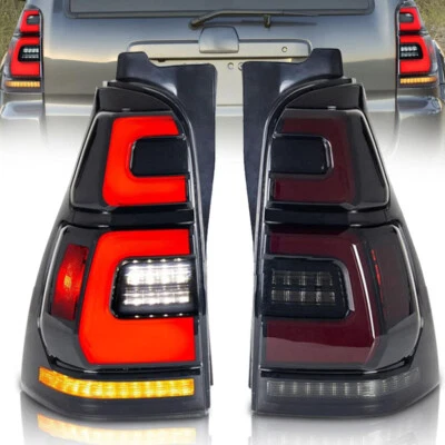 Pair Smoked LED Tail Light Rear Lamp Dynamic Signal For Toyota 4Runner 2003-2009 - Image 1 of 4