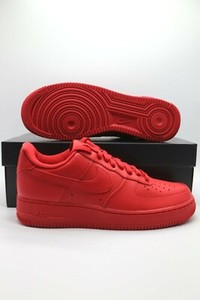 all red air forces ones