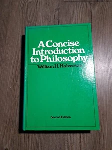 A Concise Introduction to Philosophy by William H. Halverson (1972, Hardcover) - Imagen 1 de 12
