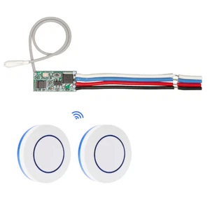 3.6V 5V 12V 24V Mini Empfänger Relais Modul 433Mhz RF Rund Taster Fernbedienung - Bild 1 von 12