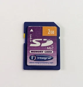 Vintage Integral 2Gb SD Card SD-M02G 0738 TR3678U - Made in JAPAN! - Picture 1 of 6